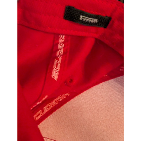 Scuderia FERRARI Logo Hat ~ Official Product Adjustable Strapback Race Cap ~ Red - Picture 4 of 6